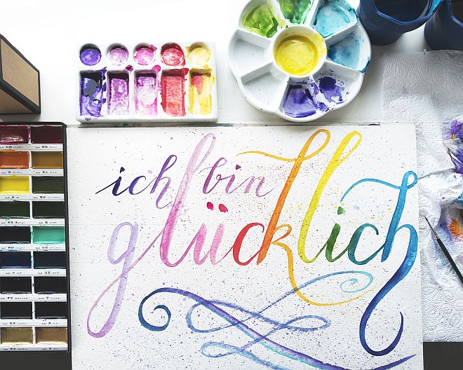 Handlettering Kunst Kreativ Malen