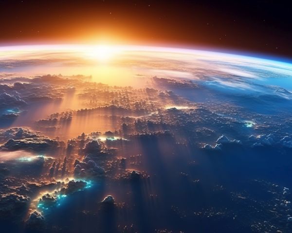 Erde Planet Sonnenaufgang Multimedia terra weltall